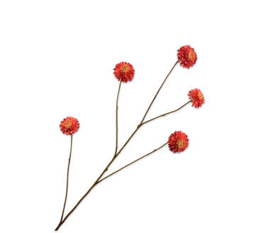 Silk ka chrysant rood