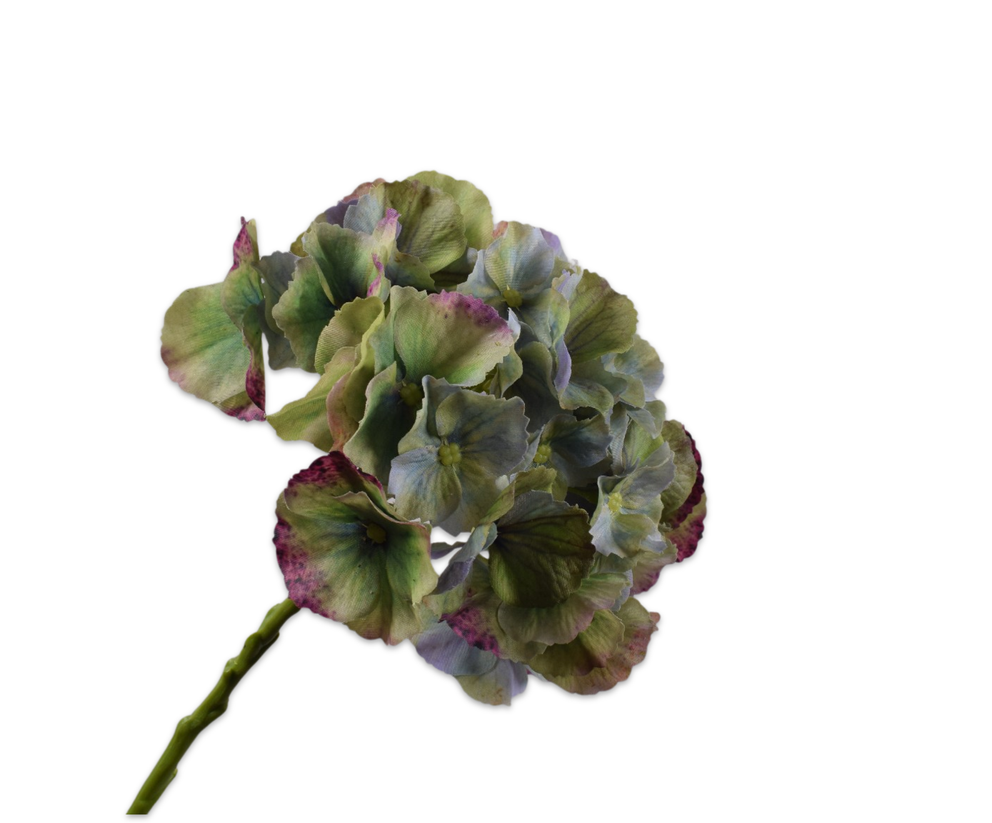 Silk ka hortensia tak blauw groen