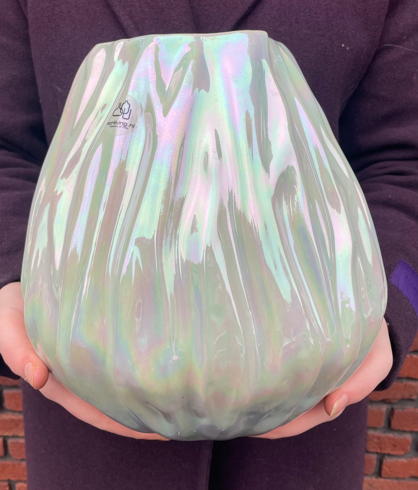 Kos ijs blauw parel luster