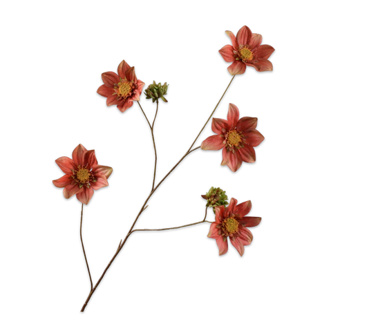 Silk ka dahlia tak bruin/groen