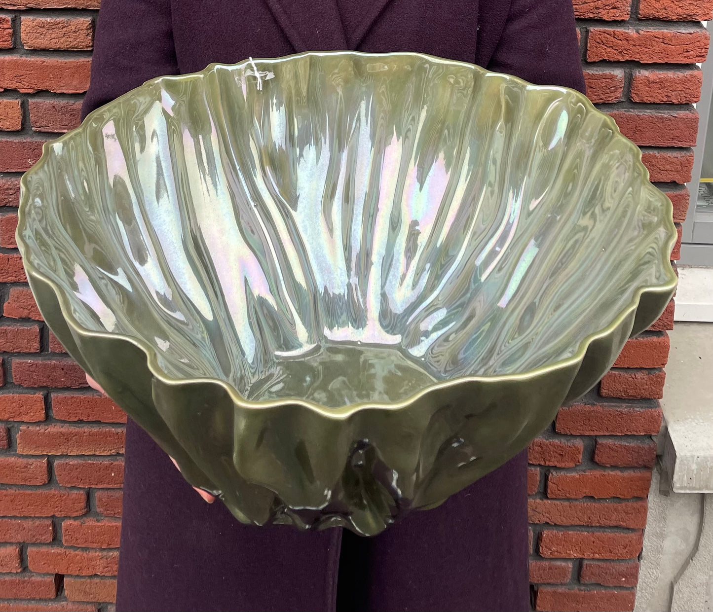 Kos olijfgroen parel