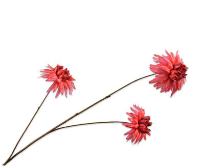 Silk ka chrysant real touch rood roze