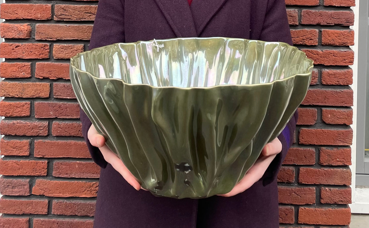 Kos olijfgroen parel