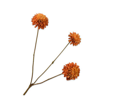 Silk ka chrysant oranje