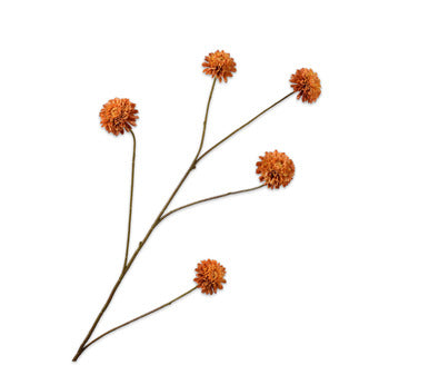 Silk ka chrysant oranje