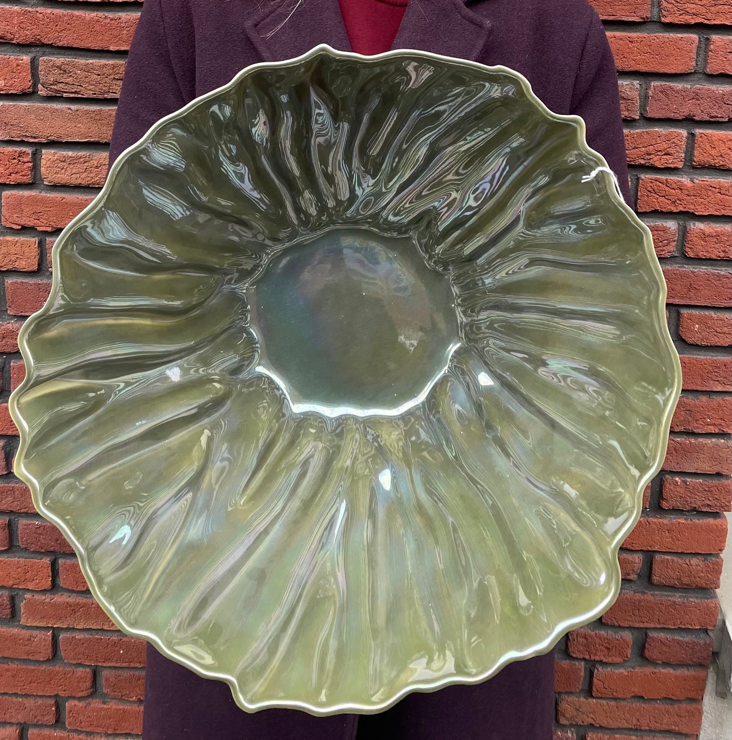 Kos olijfgroen parel