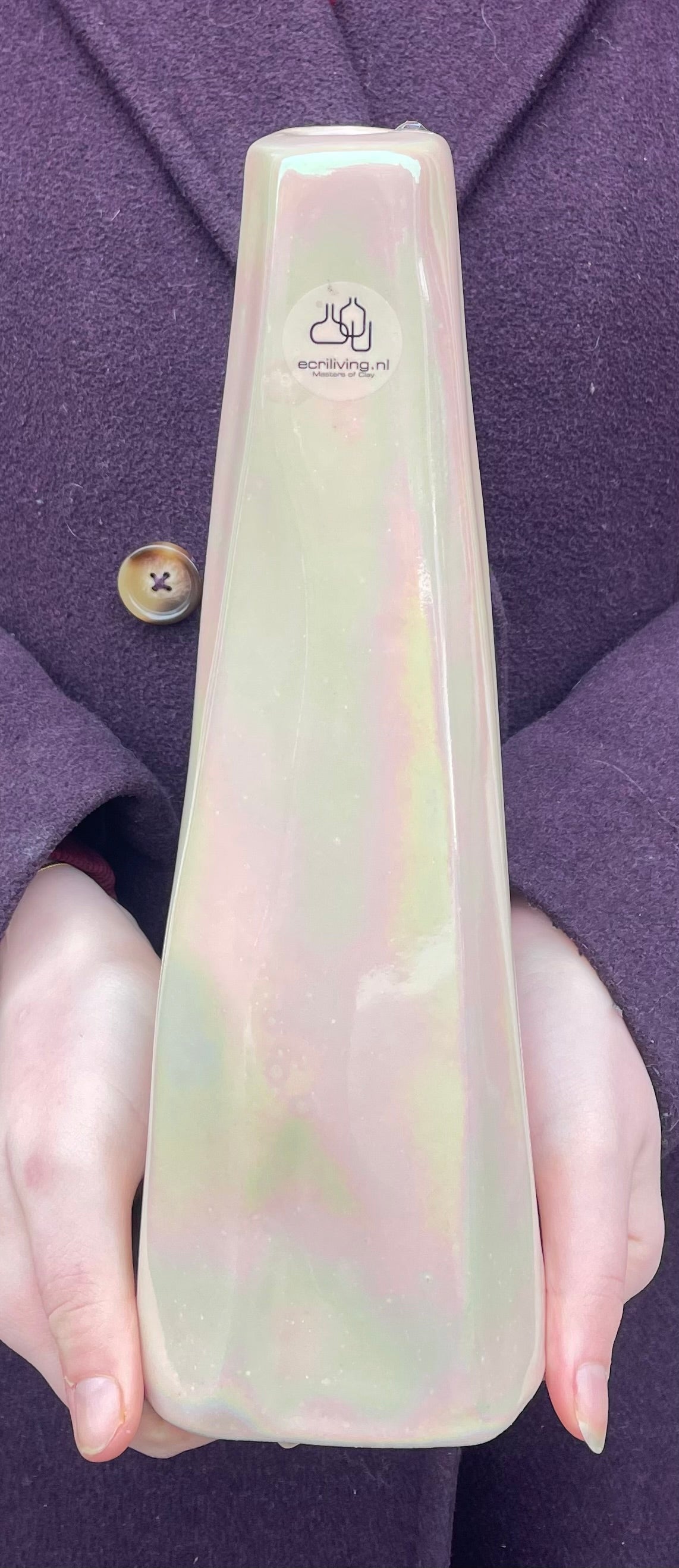 Ecri candle holder tarifa crème parel