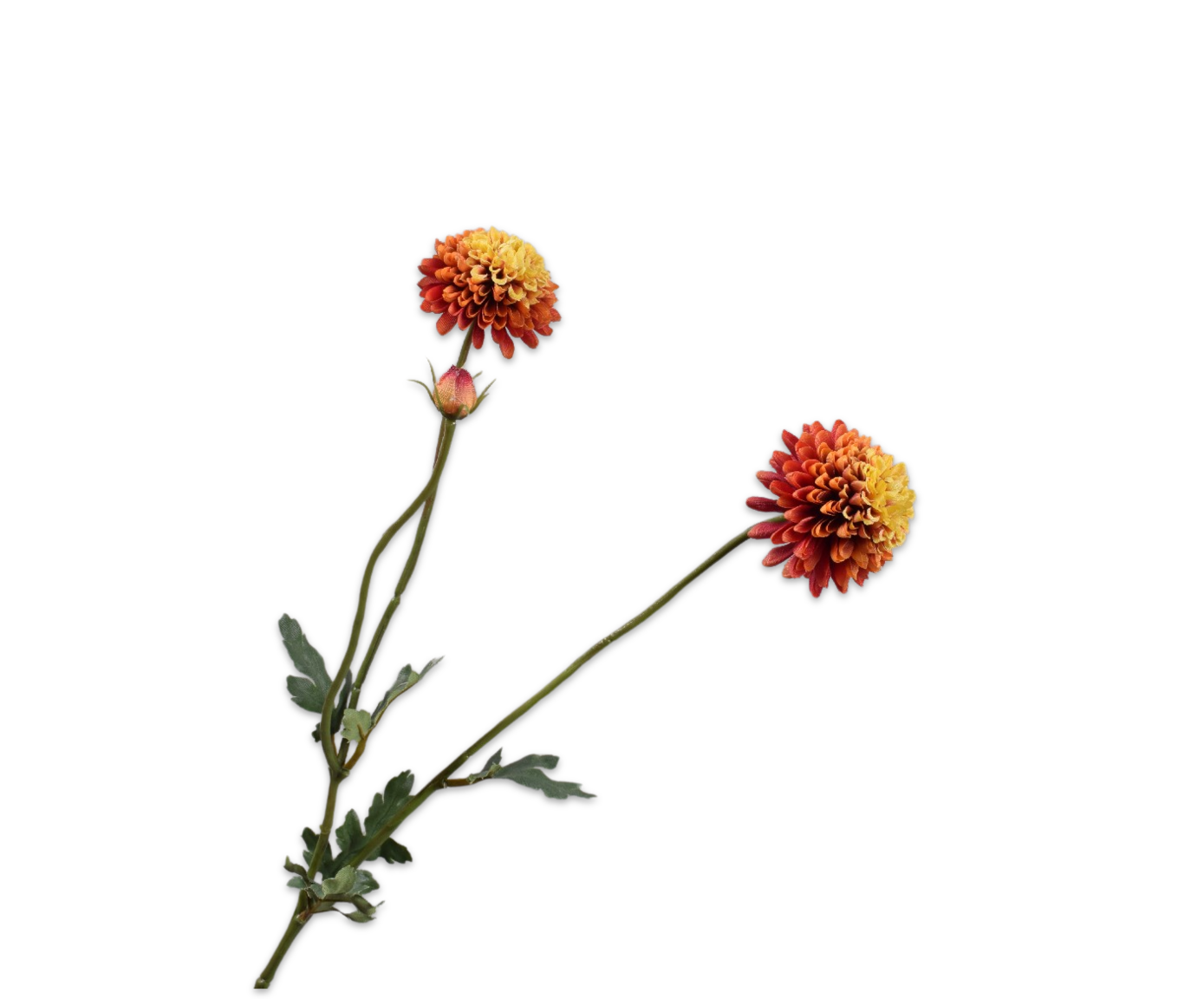 Silk ka chrysant tak oranje