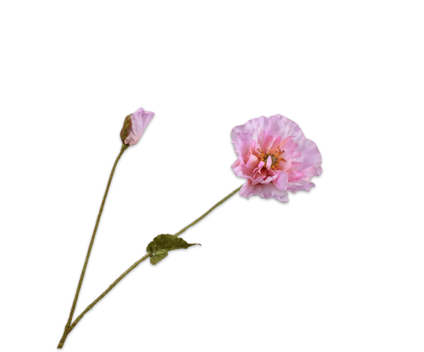 Silk ka klaproos licht roze