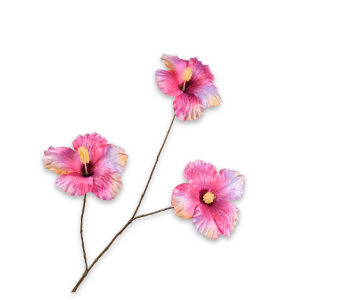 Silk ka hibiscus roze