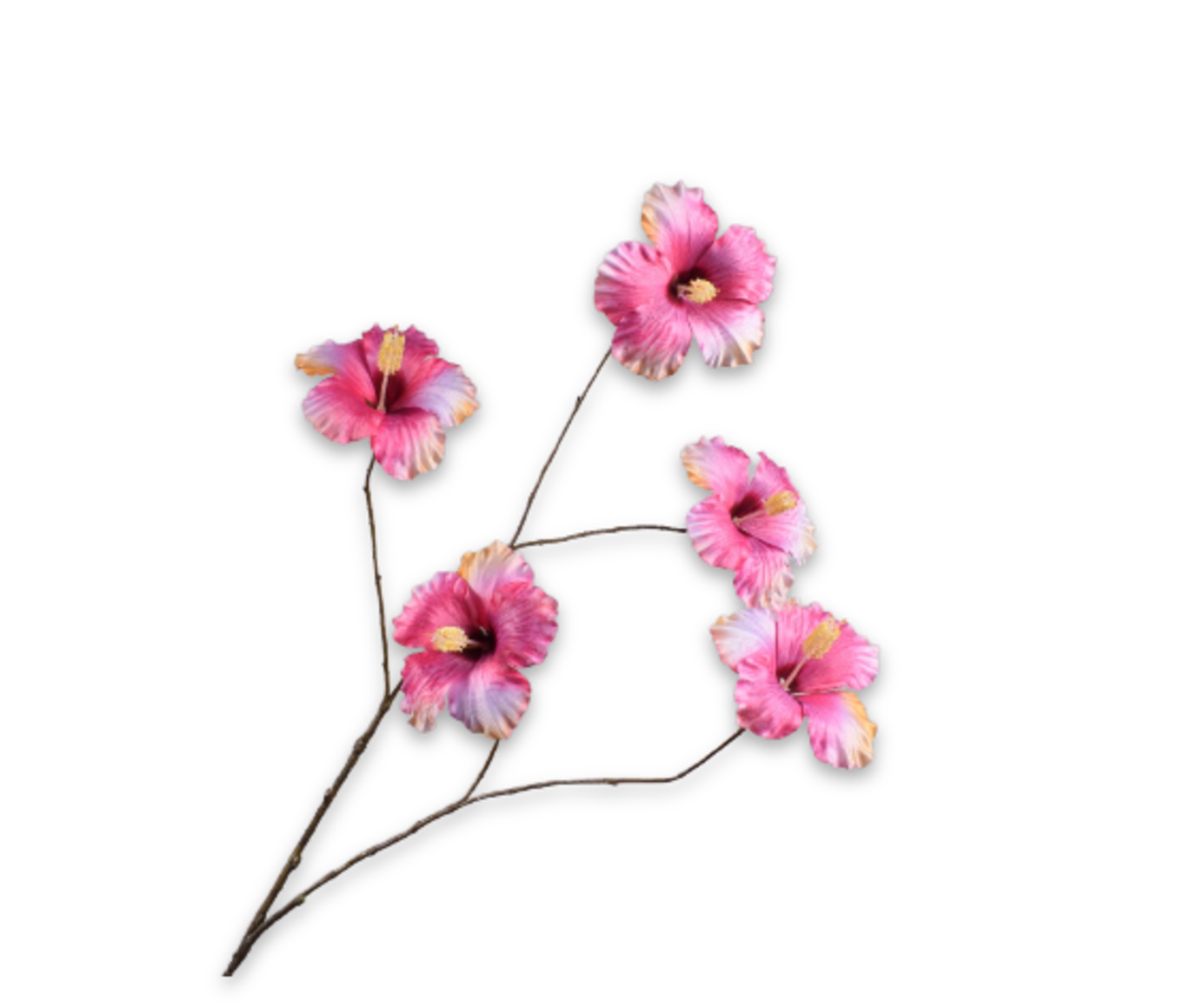 Laad afbeelding in Galery viewer, Silk ka hibiscus tak roze